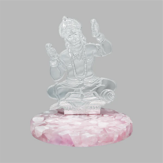 Hanuman Ji On Rose Quartz