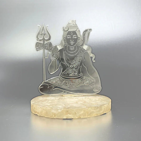 Mahadev On Rose Quartz