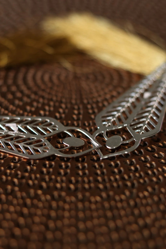 Peacock feather book mark