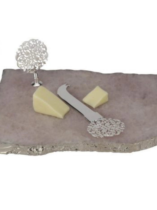 Tree Knife Cheese Platter – Rose Quartz