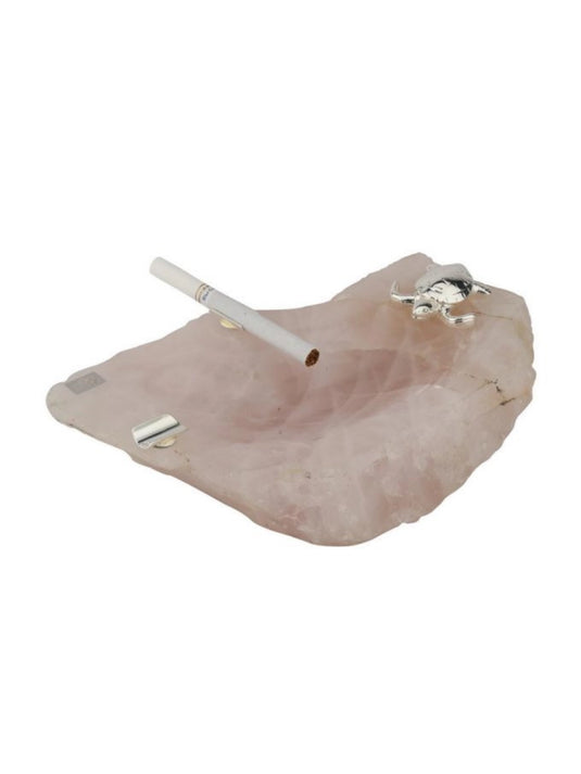 Turtle Ash Tray on  Rose  Quartz