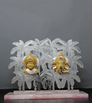 Lakshmi Ji & Ganesha Ji On Jali