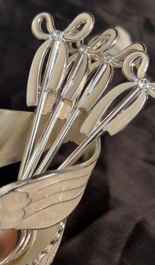 Swan Dessert spoon set