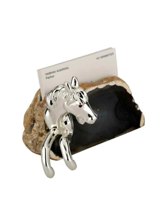 Horse Agate Visiting Card Holder