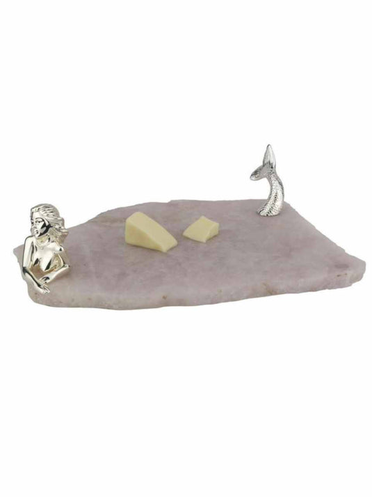 Mermaid Tail Cheese Platter – Rose Quartz