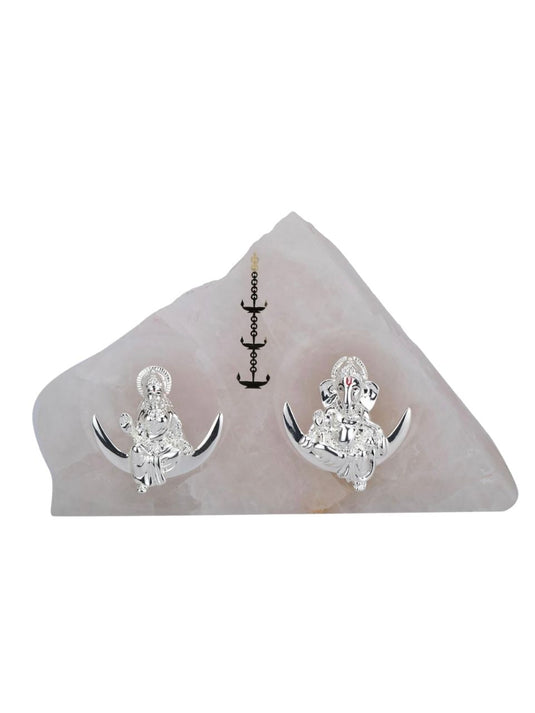 Chand Lakshmi Ganesha on Rose Quartz