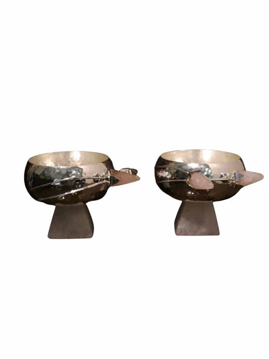 Pebble Bowl With Pyramid Set of 2